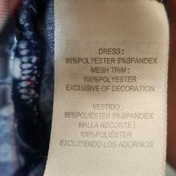 Navy Blue Velvet with Butterlies and Roses Girls Dress. Kdm2 - Picture 6 of 6